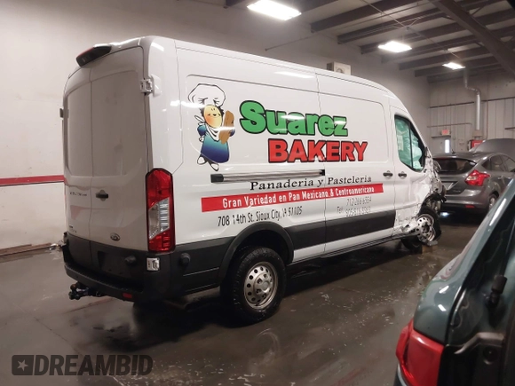 2024 Ford Transit Cargo with VIN 1FTBR2C81RKA01686, listed as a IAAI auction lot 41100566 with 74,842 mi miles and . Bid and sale history available at DreamBid. Image 4.