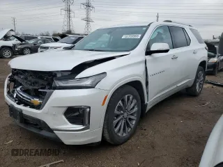 2022 Chevrolet Traverse Premier z VIN 1GNEVKKW6NJ170392, wystawiony jako Copart lot #52359565 z przebiegiem 39 390 mil mil oraz Szkoda całkowita • Salvage title. Historia ofert i sprzedaży dostępna na DreamBid. Obrazek 1.