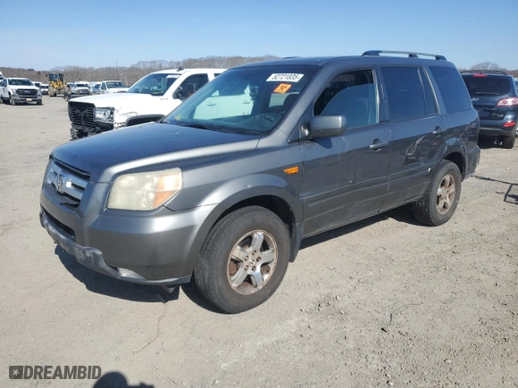 2007 Honda Pilot EX with VIN 2HKYF18497H536764, listed as a Copart auction lot 52721835 with 304,333 mi miles and Clean Title. Bid and sale history available at carsss.com. Image 1.