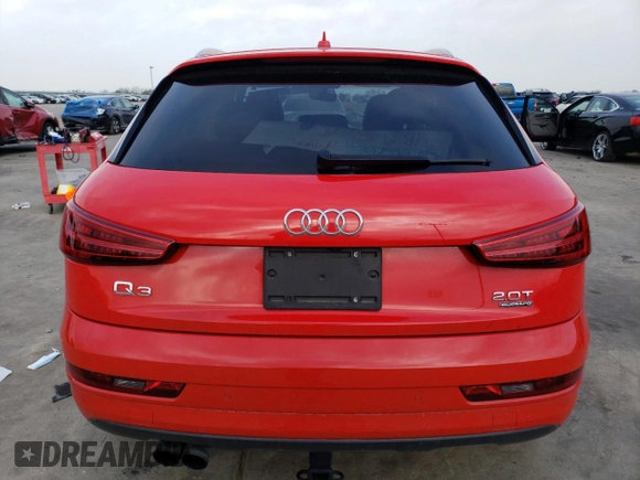 2018 Audi Q3 Premium with VIN WA1ECCFS0JR019646, listed as a Copart auction lot 70458152 with 54,207 mi miles. Bid and sale history available at carsss.com. Image 6.