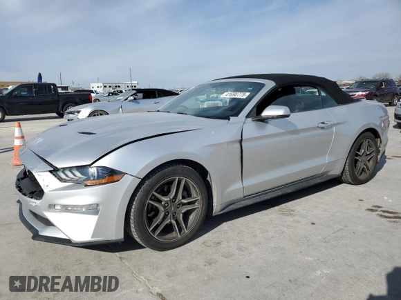 2018 Ford Mustang EcoBoost Premium with VIN 1FATP8UH3J5117881, listed as a Copart auction lot 41690775 with Not Provided miles and Salvage Title. Bid and sale history available at carsss.com. Image 1.