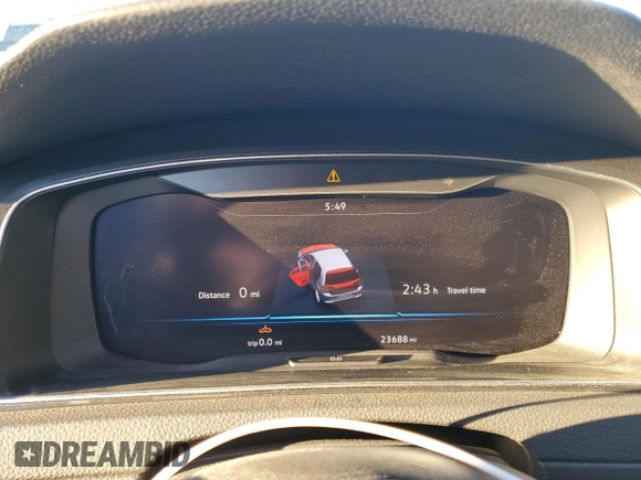 2019 Volkswagen Golf SEL Premium with VIN WVWPR7AU1KW907824, listed as a Copart auction lot 83058704 with 23,688 mi miles and Salvage title. Bid and sale history available at DreamBid. Image 9.
