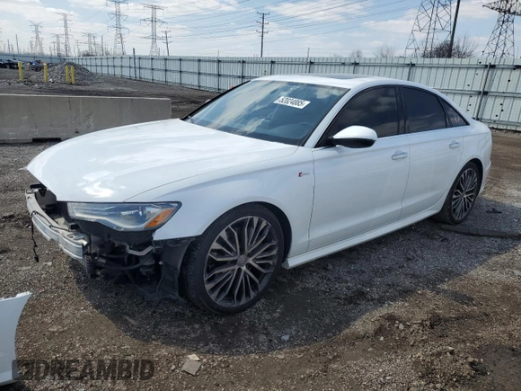 2016 Audi A6 Premium Plus with VIN WAUFGAFC3GN003126, listed as a Copart auction lot 52024885 with 146,152 mi miles and Salvage Title. Bid and sale history available at DreamBid. Image 1.