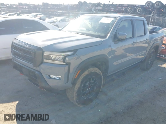 2023 Nissan Frontier Pro-4X with VIN 1N6ED1EK7PN604374, listed as a IAAI auction lot 41828936 with 60,452 mi miles and . Bid and sale history available at DreamBid. Image 2.