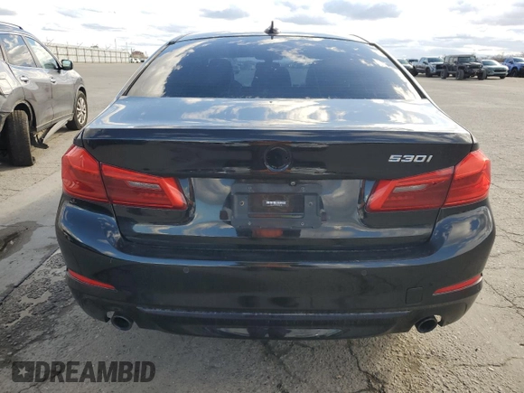 2019 BMW 5 Series 530i with VIN WBAJA5C59KWA58193, listed as a Copart auction lot 44623275 with 115,573 mi miles and Salvage Title. Bid and sale history available at DreamBid. Image 6.