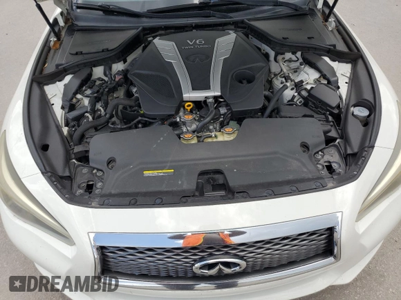 2017 Infiniti Q50 Premium with VIN JN1EV7AP7HM732368, listed as a Copart auction lot 59791965 with 127,699 mi miles and Salvage title. Bid and sale history available at DreamBid. Image 11.