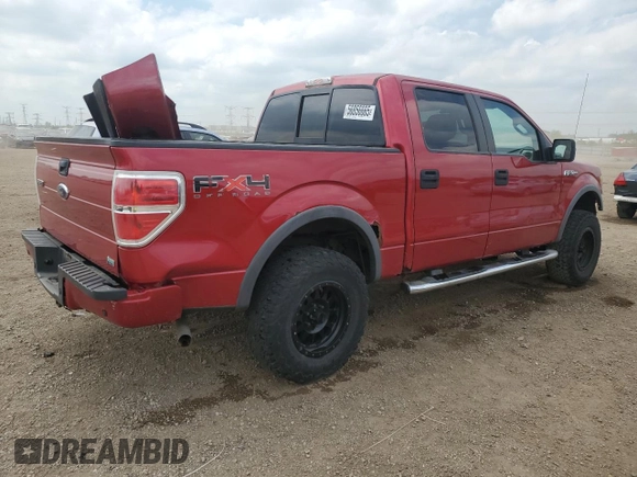 2010 Ford F-150 XL with VIN 1FTFW1EV5AFD92782, listed as a Copart auction lot 56856665 with 163,169 mi miles and Salvage title. Bid and sale history available at DreamBid. Image 3.