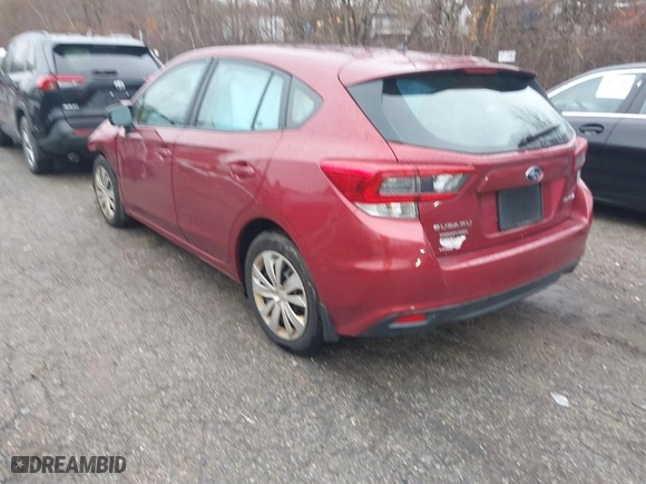 2022 Subaru Impreza with VIN 4S3GTAB63N3728561, listed as a IAAI auction lot 38580780 with 6,320 mi miles. Bid and sale history available at carsss.com. Image 3.