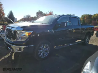 2017 Nissan Titan XD SV with VIN 1N6BA1F42HN555792, listed as a Copart auction lot 76754824 with 121,471 mi miles and Clean Title. Bid and sale history available at carsss.com. Image 1.