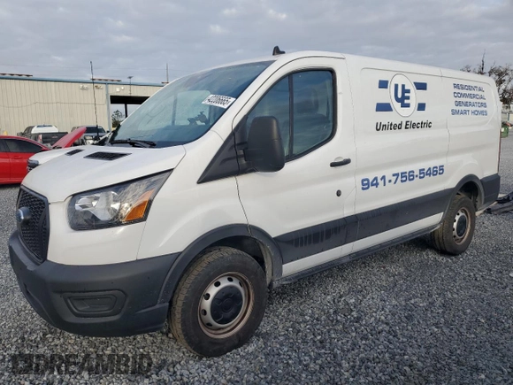 2023 Ford Transit Cargo with VIN 1FTBR1Y8XPKB44832, listed as a Copart auction lot 42206665 with 15,429 mi miles and Salvage Title. Bid and sale history available at DreamBid. Image 1.
