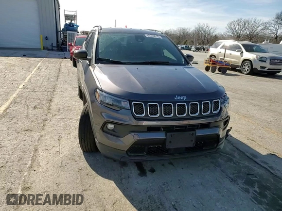 2023 Jeep Compass Latitude with VIN 3C4NJDBN2PT560876, listed as a Copart auction lot 48769915 with 52,770 mi miles and Salvage Title. Bid and sale history available at DreamBid. Image 14.