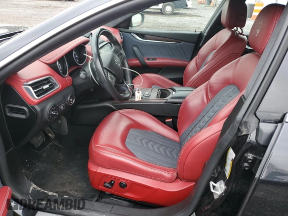 2017 Maserati Ghibli S Q4 with VIN ZAM57RTL3H1218740, listed as a Copart auction lot 55562515 with 72,554 mi miles and Salvage title. Bid and sale history available at DreamBid. Image 7.