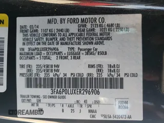2014 Ford Fusion SE Hybrid with VIN 3FA6P0LUXER296906, listed as a Copart auction lot 62265414 with 135,332 mi miles and Salvage title. Bid and sale history available at DreamBid. Image 14.
