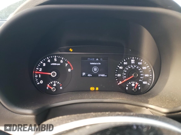 2022 Kia Soul EX with VIN KNDJ33AU7N7155089, listed as a Copart auction lot 85808124 with 37,485 mi miles and Salvage Title. Bid and sale history available at carsss.com. Image 9.