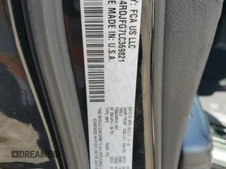 2020 Dodge Durango Pursuit with VIN 1C4RDJFG7LC369821, listed as a Copart auction lot 55923875 with 34,772 mi miles and Salvage title. Bid and sale history available at DreamBid. Image 13.