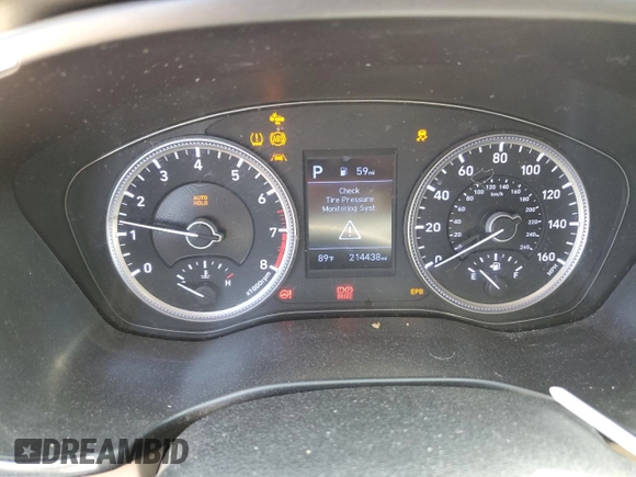 2020 Hyundai Santa Fe SE with VIN 5NMS23AD2LH191690, listed as a Copart auction lot 53846625 with 214,438 mi miles and Salvage title. Bid and sale history available at DreamBid. Image 9.