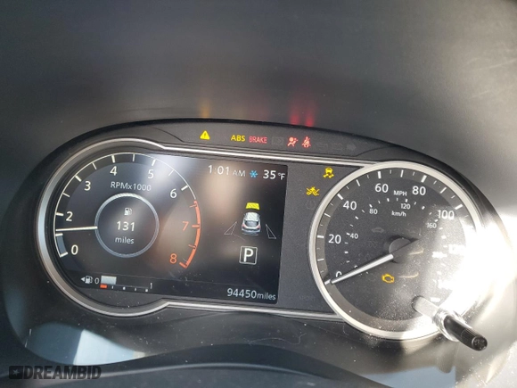 2019 Nissan Kicks SV with VIN 3N1CP5CU9KL471559, listed as a Copart auction lot 42172235 with 94,450 mi miles and Salvage Title. Bid and sale history available at carsss.com. Image 9.