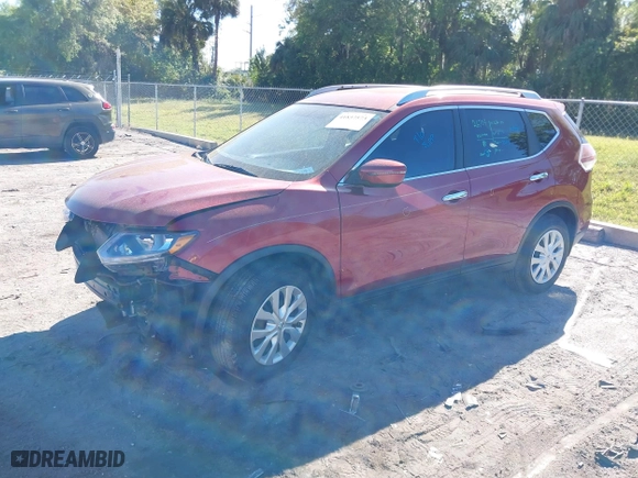 2016 Nissan Rogue S with VIN KNMAT2MT7GP594356, listed as a IAAI auction lot 41837573 with 41,120 mi miles. Bid and sale history available at carsss.com. Image 18.
