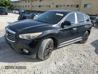 2013 Infiniti JX35 with VIN 5N1AL0MM4DC311746, listed as a Copart auction lot 79057304 with 153,074 mi miles and Salvage Title. Bid and sale history available at carsss.com. Image 1.