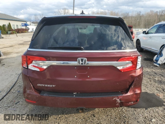 2018 Honda Odyssey EX-L with VIN 5FNRL6H73JB085115, listed as a Copart auction lot 50574975 with 166,626 mi miles and Non Repairable. Bid and sale history available at carsss.com. Image 6.