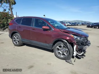 2019 Honda CR-V EX with VIN 2HKRW2H55KH632743, listed as a Copart auction lot 46313355 with 42,424 mi miles and Salvage Title. Bid and sale history available at carsss.com. Image 4.