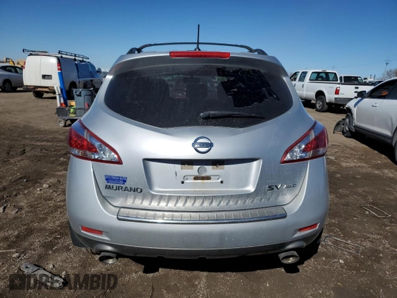 2013 Nissan Murano SV with VIN JN8AZ1MW1DW317095, listed as a Copart auction lot 47275195 with 135,666 mi miles and Salvage Title. Bid and sale history available at carsss.com. Image 6.