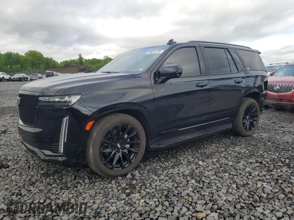 2024 Cadillac Escalade 4WD Sport with VIN 1GYS4FKL2RR154414, listed as a Copart auction lot 56644165 with 11,479 mi miles and Salvage title. Bid and sale history available at DreamBid. Image 1.