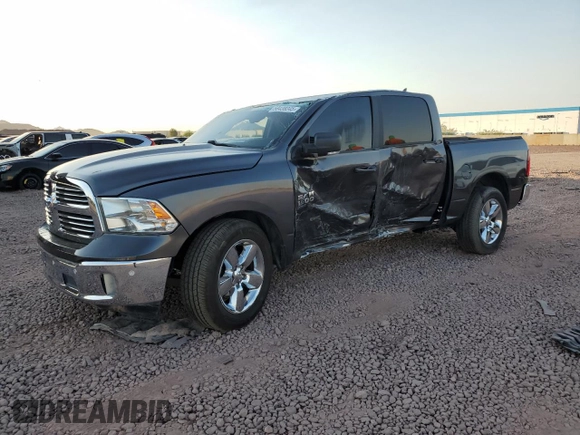 2019 Ram 1500 Big Horn z VIN 1C6RR6LT0KS548892, wystawiony jako Copart lot #58438045 z przebiegiem 53 876 mil mil oraz Szkoda całkowita • Salvage title. Historia ofert i sprzedaży dostępna na DreamBid. Obrazek 1.