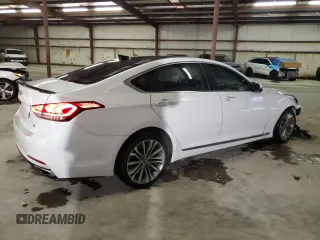 2017 Genesis G80 3.8L with VIN KMHGN4JE2HU203571, listed as a Copart auction lot 72741264 with 83,735 mi miles and Salvage Title. Bid and sale history available at carsss.com. Image 3.