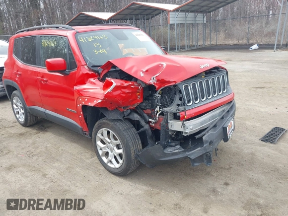 2017 Jeep Renegade Altitude with VIN ZACCJBBB5HPE43979, listed as a IAAI auction lot 41829163 with 109,500 mi miles and . Bid and sale history available at DreamBid. Image 6.