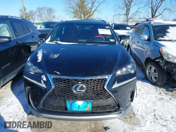 2015 Lexus NX 200t with VIN JTJBARBZ5F2017389, listed as a IAAI auction lot 41317357 with 183,399 mi miles. Bid and sale history available at carsss.com. Image 13.