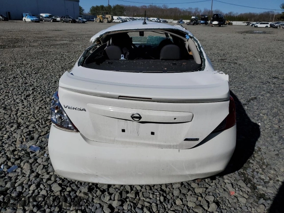 2014 Nissan Versa S Plus with VIN 3N1CN7AP2EL858571, listed as a Copart auction lot 49725135 with Not Provided miles and Salvage Title. Bid and sale history available at DreamBid. Image 6.