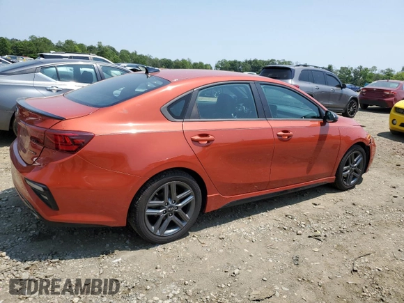 2021 Kia Forte GT-Line with VIN 3KPF34AD0ME280901, listed as a Copart auction lot 59275865 with 109,577 mi miles and Salvage title. Bid and sale history available at DreamBid. Image 3.