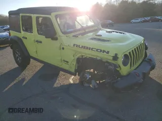 2022 Jeep Wrangler Unlimited Rubicon z VIN 1C4HJXFN4NW244038, wystawiony jako Copart lot #87279694 z przebiegiem Nie podano mil oraz Nie do naprawy • Non repairable. Historia ofert i sprzedaży dostępna na DreamBid. Obrazek 4.