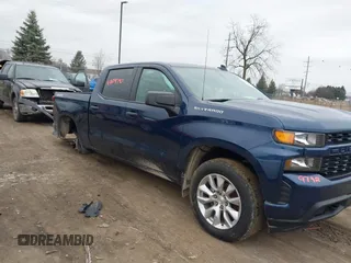 2021 Chevrolet Silverado 1500 Custom with VIN 1GCPYBEK0MZ440542, listed as a IAAI auction lot 41209792 with 40,302 mi miles and . Bid and sale history available at DreamBid. Image 1.