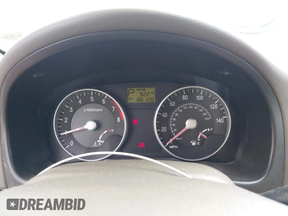 2006 Hyundai Accent GLS with VIN KMHCN46C26U037605, listed as a IAAI auction lot 42431996 with 86,128 mi miles and . Bid and sale history available at DreamBid. Image 7.