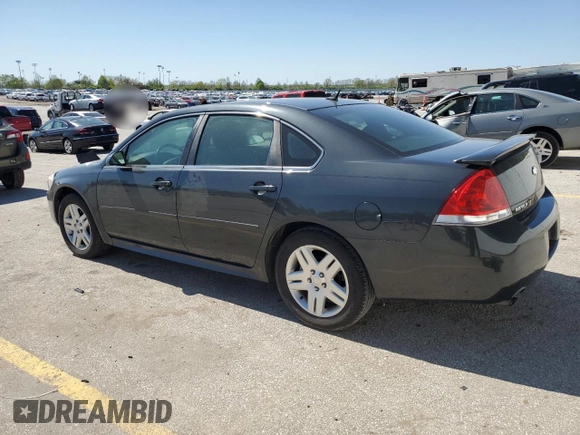 2013 Chevrolet Impala LT with VIN 2G1WB5E36D1174386, listed as a Copart auction lot 52981755 with 76,455 mi miles and Salvage Title. Bid and sale history available at DreamBid. Image 2.