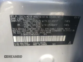 2017 Toyota RAV4 LE with VIN 2T3BFREV5HW595953, listed as a Copart auction lot 70185914 with 82,641 mi miles and Salvage Title. Bid and sale history available at carsss.com. Image 13.