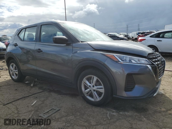 2021 Nissan Kicks S with VIN 3N1CP5BVXML464326, listed as a Copart auction lot 53242815 with 80,184 mi miles and Clean Title. Bid and sale history available at DreamBid. Image 4.