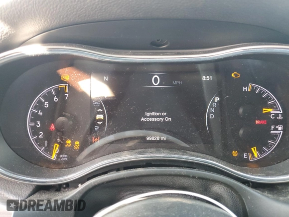 2021 Jeep Grand Cherokee 80th Anniversary with VIN 1C4RJFBG7MC665757, listed as a Copart auction lot 52443235 with 99,828 mi miles and Salvage Title. Bid and sale history available at DreamBid. Image 9.
