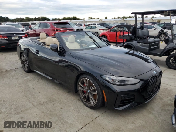 2023 BMW 4 Series M440i with VIN WBA53AT0XPCM20465, listed as a Copart auction lot 74537094 with 5,216 mi miles and Non Repairable. Bid and sale history available at DreamBid. Image 4.