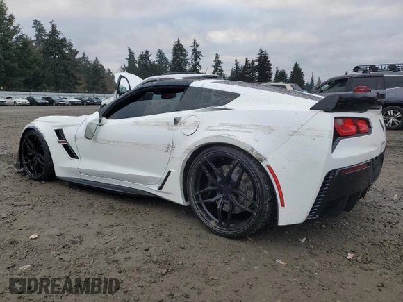 2017 Chevrolet Corvette Grand Sport 2LT with VIN 1G1YY2D78H5110851, listed as a Copart auction lot 42308695 with 27,101 mi miles and Salvage Title. Bid and sale history available at carsss.com. Image 2.