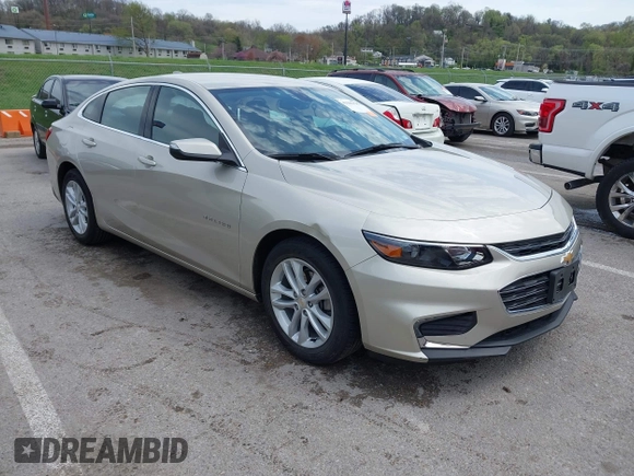2016 Chevrolet Malibu LT with VIN 1G1ZE5ST0GF322909, listed as a IAAI auction lot 41985175 with 33,852 mi miles and . Bid and sale history available at DreamBid. Image 1.