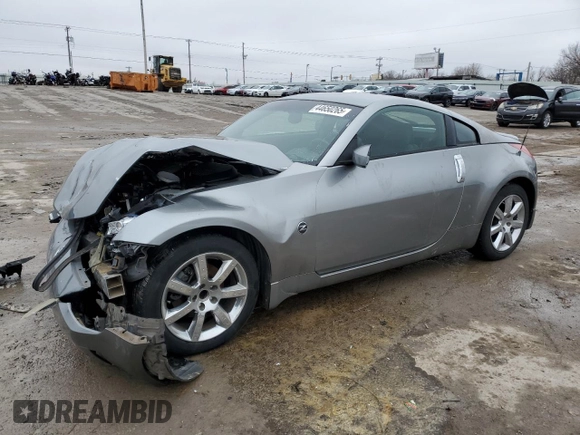 2004 Nissan 350Z Touring with VIN JN1AZ34E14T064105, listed as a Copart auction lot 44650265 with 97,818 mi miles and Salvage Title. Bid and sale history available at carsss.com. Image 1.