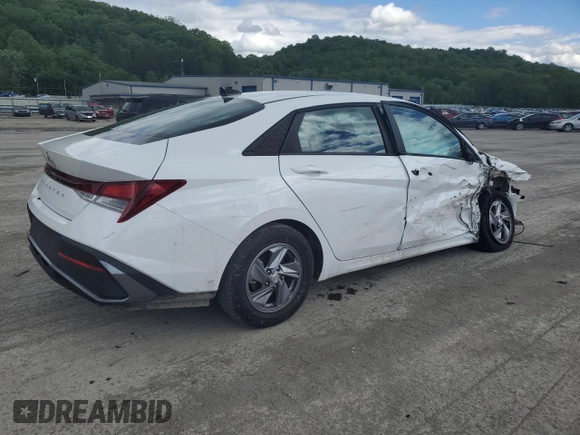 2024 Hyundai Elantra SE with VIN KMHLL4DG5RU810549, listed as a Copart auction lot 58178425 with 27,195 mi miles and Salvage title. Bid and sale history available at DreamBid. Image 3.