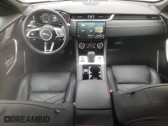 2021 Jaguar F-Pace S with VIN SADCJ2EU0MA684036, listed as a Copart auction lot 61138894 with 33,818 mi miles and Salvage title. Bid and sale history available at DreamBid. Image 8.