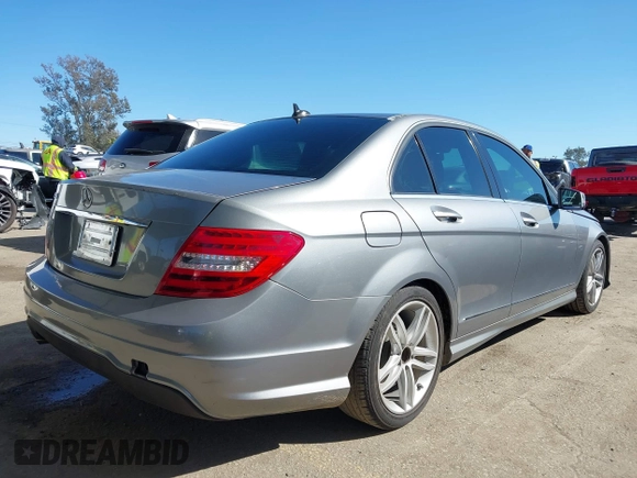 2012 Mercedes-Benz C-Class C 250 Sport with VIN WDDGF4HB8CA713047, listed as a IAAI auction lot 41830035 with 95,806 mi miles. Bid and sale history available at carsss.com. Image 4.