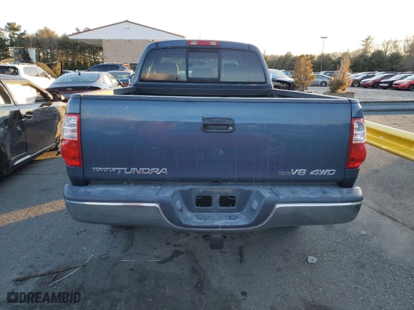 2005 Toyota Tundra SR5 with VIN 5TBBT44155S458155, listed as a Copart auction lot 87911765 with 75,773 mi miles and Salvage Title. Bid and sale history available at carsss.com. Image 6.