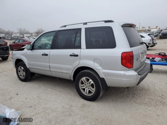 2003 Honda Pilot EX with VIN 2HKYF18753H551640, listed as a Copart auction lot 86652314 with 22,118 mi miles and Salvage Title. Bid and sale history available at carsss.com. Image 2.
