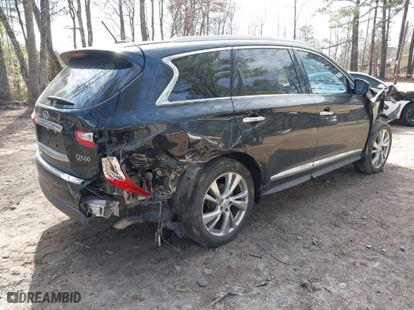 2015 Infiniti QX60 with VIN 5N1AL0MN0FC502012, listed as a IAAI auction lot 41704866 with 38,181 mi miles. Bid and sale history available at carsss.com. Image 4.